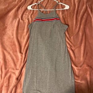 Gray Casual Mini Dress